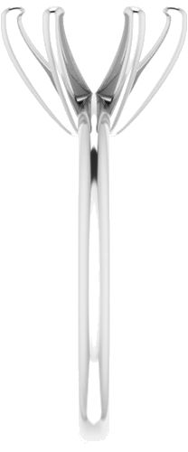 Sužadėtuvių Žiedas „Solitaire“ 417 Baltojo Aukso Round 9.4mm (4)