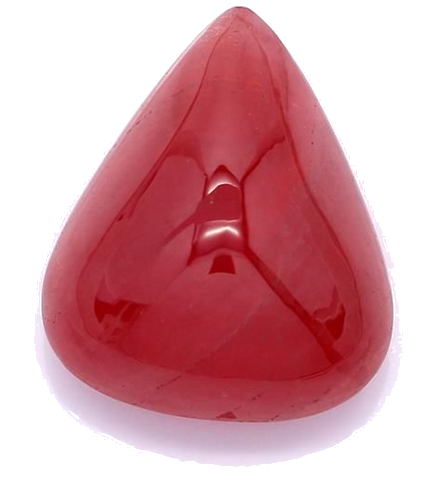 20.68 carat PINK CABOCHON cut Pear Safyras (1)
