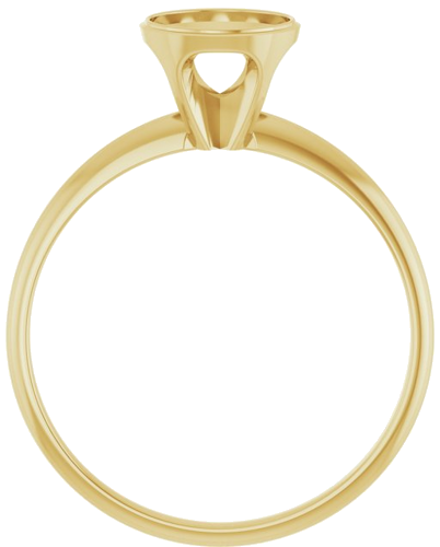 Sužadėtuvių Žiedas „Solitaire“ 585 Geltonojo Aukso Round 6.5mm (2)