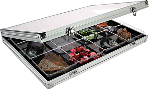 Aluminum Display Case Alu for Minerals and etc. (1)