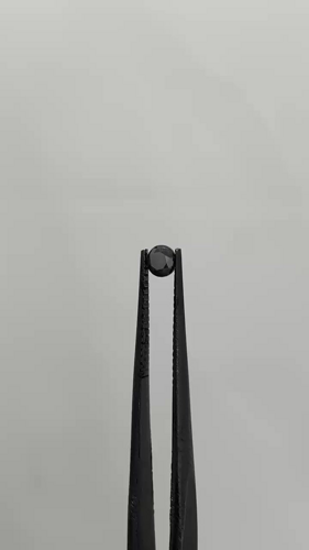 0.28 carat Fancy Black-VVS2 Excellent cut Natūralus Round Deimantas (1)