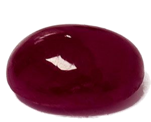 2.92 carat RED CABOCHON cut Oval Rubinas (1)