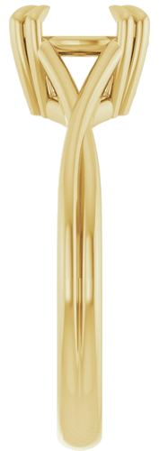 Sužadėtuvių Žiedas „Solitaire“ 585 Geltonojo Aukso Round 8mm (4)