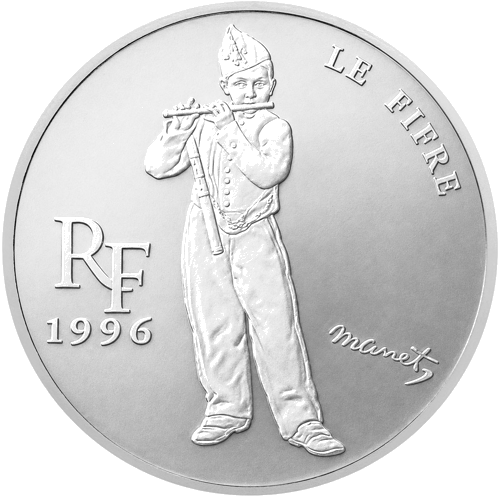 10 франка La Fifre 1996 Франция сребърна монета (1)