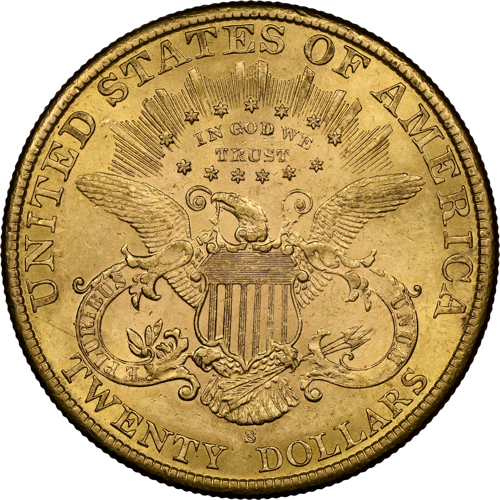 $20 Saint Gaudens/Double Eagle US Gold Coin AU 58 1900 (4)