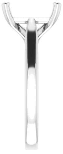 Sužadėtuvių Žiedas „Solitaire“ 585 Baltojo Aukso Emerald 10mm x 8mm (4)