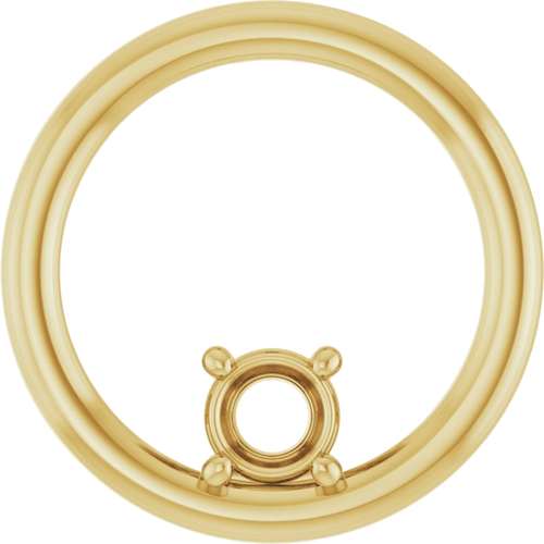 10K Yellow  4.1 mm Round Pendant Mounting (1)