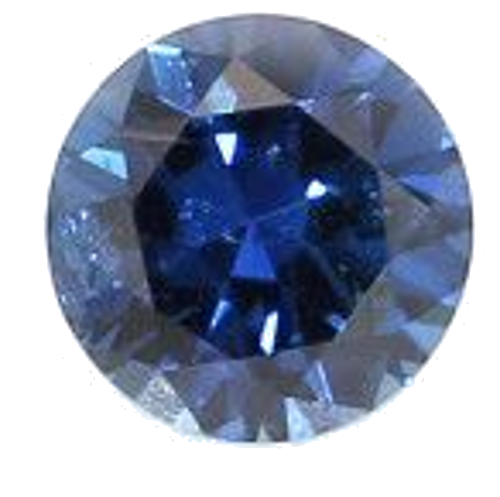 0.28 carat BLUE BRILLIANT cut Round Safyras (1)