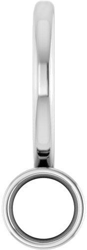 Pakabukas „Bezel-Set Solitaire Charm“ 585 Baltojo Aukso Round 3mm (1)