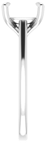 Sužadėtuvių Žiedas „Solitaire“ 585 Baltojo Aukso Cushion 8mm (4)