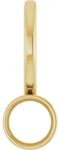 Pakabukas „Bezel-Set Solitaire Charm“ 585 Geltonojo Aukso Round 3.5mm (1)