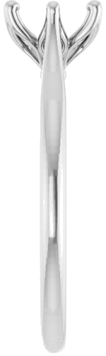 Sužadėtuvių Žiedas „Solitaire“ 585 Baltojo Aukso Oval 7mm x 5mm (4)