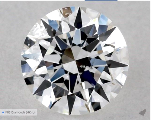 0.5 carat E-SI1 Excellent cut Natūralus Round Deimantas (1)