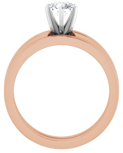 14K Rose White 5.2 mm Round Solitaire Engagement Ring Mounting (7)