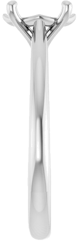 Sužadėtuvių Žiedas „Solitaire“ 950 Platinos Oval 8mm x 6mm (4)