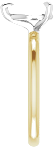 14K Yellow White 9 x 6 mm Pear Engagement Ring Mounting (4)