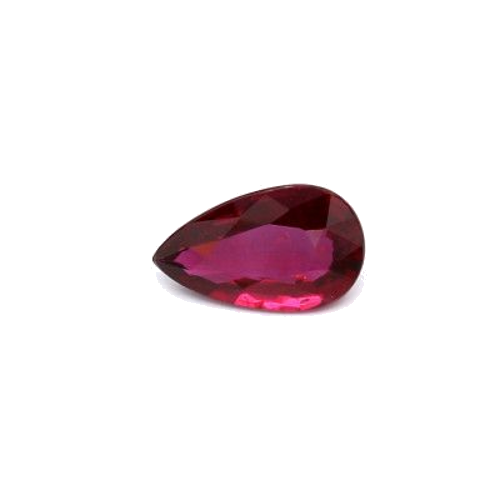 1.12 carat RED BRILLIANTSTEP cut Pear Rubinas (1)