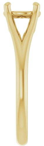 Sužadėtuvių Žiedas „Solitaire“ 585 Geltonojo Aukso Round 6.5mm (4)