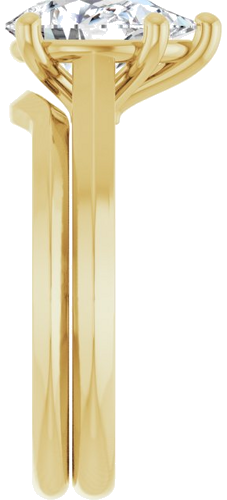 Sužadėtuvių Žiedas „Solitaire“ 585 Geltonojo Aukso Pear Shape 10mm x 7mm (9)