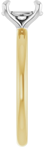 Sužadėtuvių Žiedas „Solitaire“ 585 Baltojo Ir Geltonojo Aukso Oval 8mm x 6mm (4)