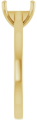 Sužadėtuvių Žiedas „Solitaire“ 585 Geltonojo Aukso Round 8.2mm (4)