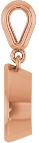 Pakabukas „Bezel-Set“ 585 Rožinis Aukso Pear Shape 9mm x 6mm (3)