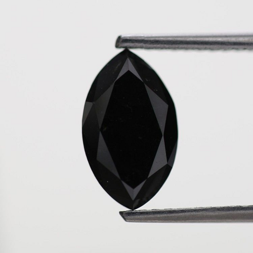0.96 carat Fancy Black-VVS2 Natūralus Marquise Deimantas (1)