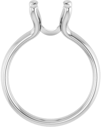 Sužadėtuvių Žiedas „Solitaire“ 14k white gold Square 7mm (2)