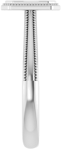 14K White 7x5 mm Emerald Solitaire Engagement Ring Mounting (4)