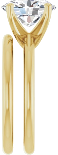 Sužadėtuvių Žiedas „Solitaire“ 417 Geltonojo Aukso Oval 10mm x 8mm (9)