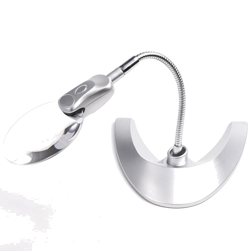 Galda palielināmais stikls ar LED apgaismojumu 2x 4x (4)