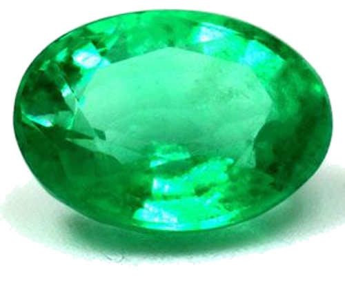 1.29 carat GREEN Oval Smaragdas (1)