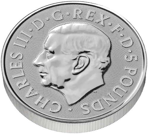 2025 Lielbritānija Karaliskie Tudor zvēri: Panther 2 oz sudraba monēta (4)