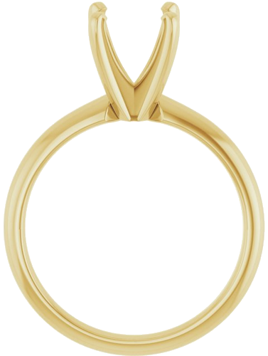 Sužadėtuvių Žiedas „Solitaire“ 14k yellow gold Round 7.3mm x 7.7mm (2)