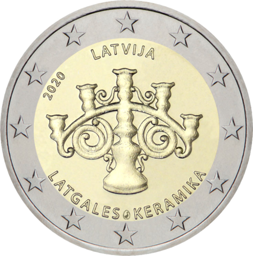 2020 Latvia Latgale Ceramic 2 Euro coin (1)