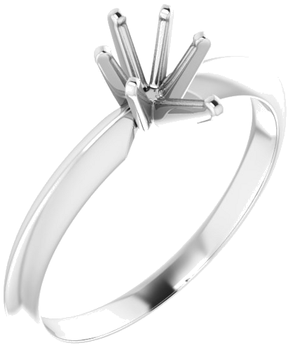 Sužadėtuvių Žiedas „Lightweight Solitaire“ 585 Baltojo Aukso Pear Shape 7mm x 4.5mm (1)