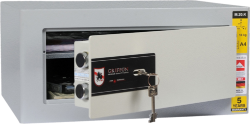 Вграден мебелен сейф Griffon M.20.K (21 кг) (2)