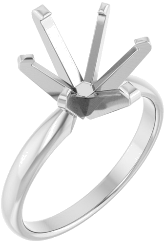 Sužadėtuvių Žiedas „Solitaire“ 585 Baltojo Aukso Oval 11mm x 9mm (1)