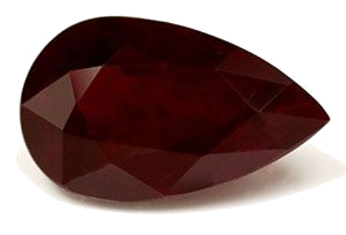2.2 carat RED Pear Rubinas (1)