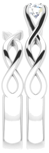 14K White 4.4 mm Round Solitaire Engagement Ring Mounting (9)