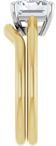 Sužadėtuvių Žiedas „Solitaire“ 585 Baltojo Ir Geltonojo Aukso Emerald 9mm x 7mm (7)