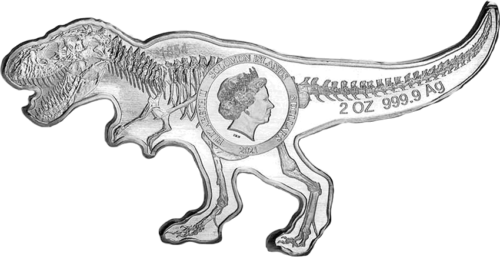 2 oz Tyrannosaurus Rex 2021 Solomon Islands Silver Coin (2)