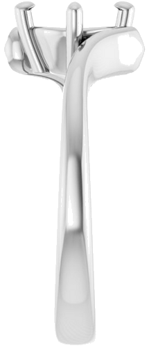 Sužadėtuvių Žiedas „Solitaire“ 585 Baltojo Aukso Round 6.5mm (4)