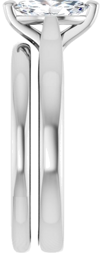 14K White 8x4 mm Marquise Engagement Ring Mounting (9)