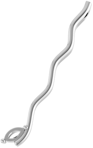 Pakabukas „Family Bar“ 585 Baltojo Aukso Marquise 4mm x 2mm (4)