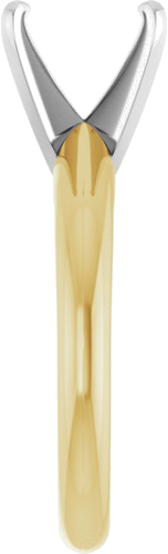 14K Yellow White 7x7 mm Square 4-Prong Light Solitaire Engagement Ring Mounting (4)