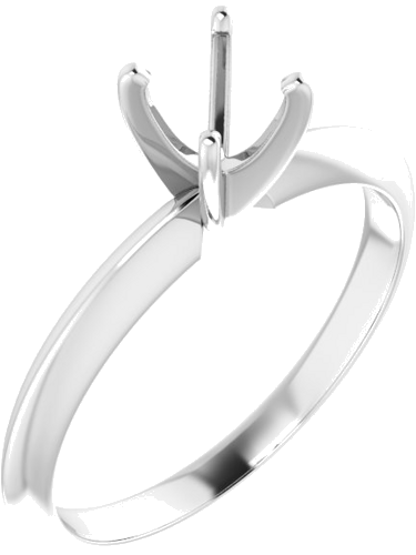 Sužadėtuvių Žiedas „Light Solitaire“ 950 Platinos Round 5mm x 5.3mm (1)