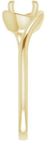 14K Yellow 5.8 mm Round Engagement Ring Mounting (4)