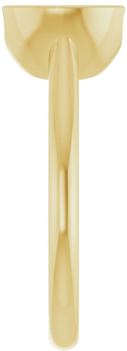 Sužadėtuvių Žiedas „Half Bezel Solitaire“ 585 Geltonojo Aukso Round 8.2mm (4)