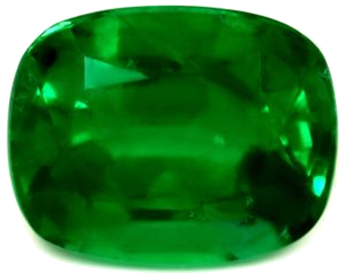 3.31 carat GREEN Cushion Smaragdas (1)